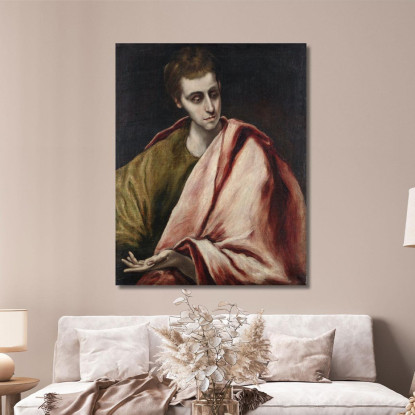 San Giovanni El Greco (Domenikos Theotokopoulos) egr47 quadro stampato su tela