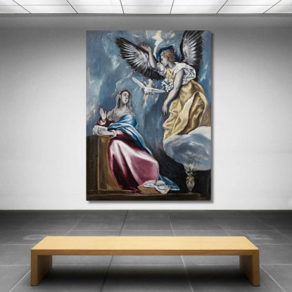 L'Annunciazione 2 El Greco (Domenikos Theotokopoulos) egr54 quadro stampato su tela