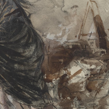 Dopo Douai Jean-Louis Forain jfr3 quadro stampato su tela