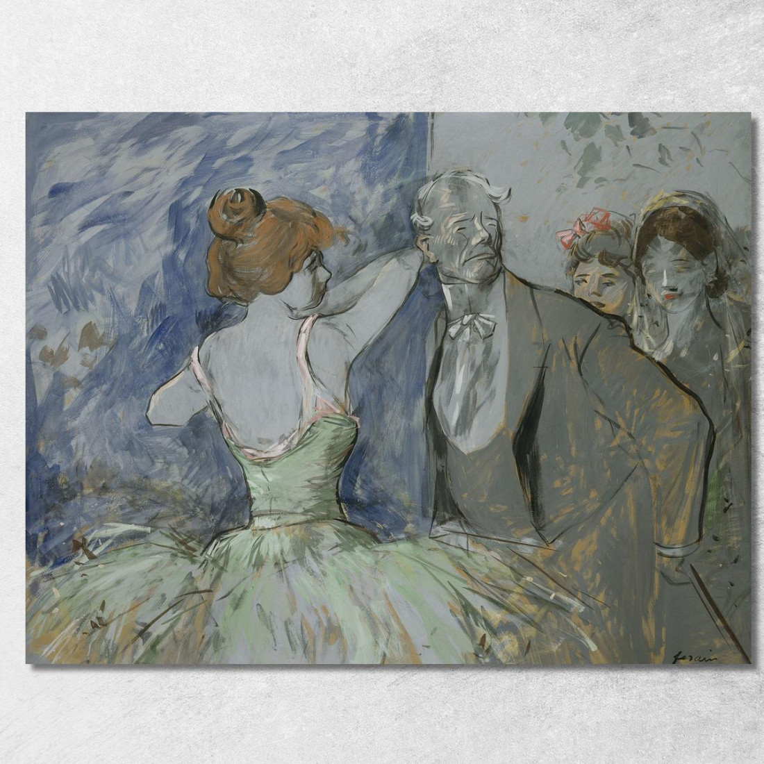 Dietro Le Quinte Jean-Louis Forain jfr19 quadro stampato su tela