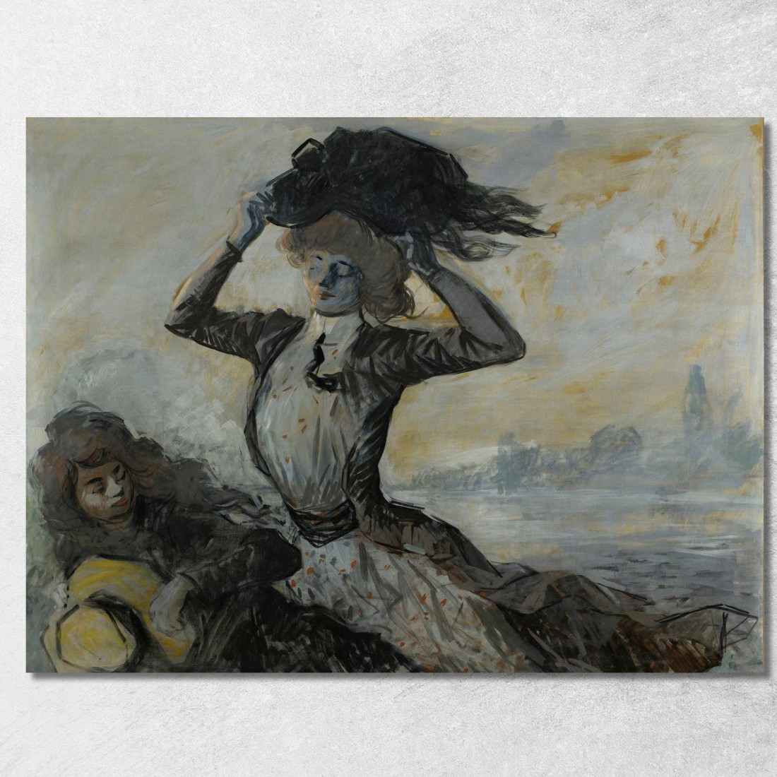Partenza Il Colpo Di Vento Jean-Louis Forain jfr23 quadro stampato su tela