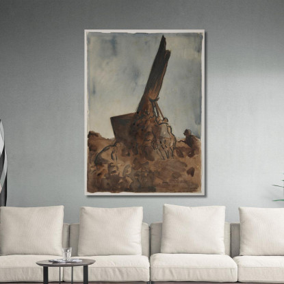 Installazione Di Un Osservatorio Da Parte Dei Camuffatori Jean-Louis Forain jfr43 quadro stampato su tela