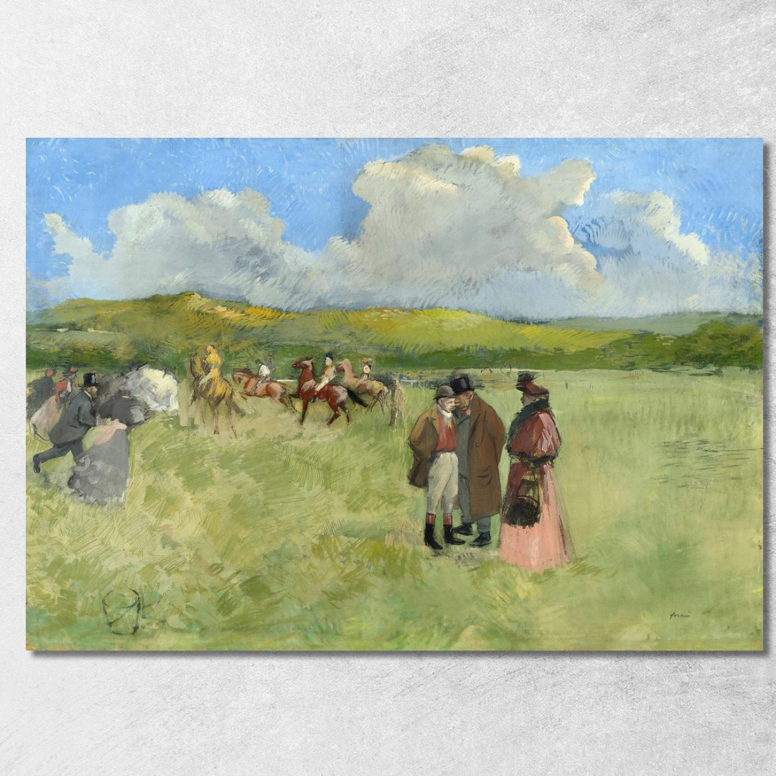 L'Ippodromo Jean-Louis Forain jfr55 quadro stampato su tela