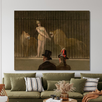 Il Domatore Di Leoni Jean-Louis Forain jfr60 quadro stampato su tela