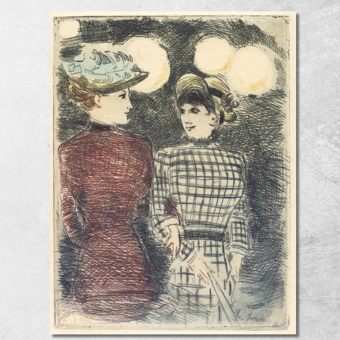 Al Bullier'S Jean-Louis Forain jfr62 quadro stampato su tela