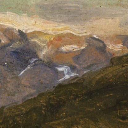 Paesaggio A Nystuen Sul Filefjell Johan Christian Dahl jcd30 quadro stampato su tela
