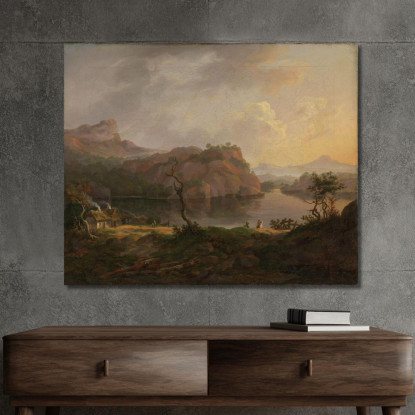 Paesaggio Nordico Con Un Albero Morto Johan Christian Dahl jcd39 quadro stampato su tela