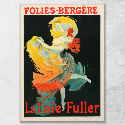 Loie Fuller Jules Chéret jch54 quadro stampato su tela