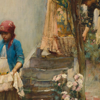 Un Giardino D'Aranci John William Waterhouse jww6 quadro stampato su tela
