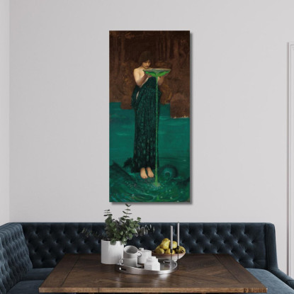 Circe Invidiosa John William Waterhouse jww7 quadro stampato su tela