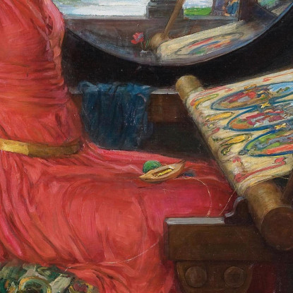 Sono Mezza Stanca Delle Ombre Disse La Signora Di Shalott John William Waterhouse jww17 quadro stampato su tela