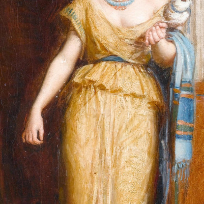 La Filatrice John William Waterhouse jww20 quadro stampato su tela