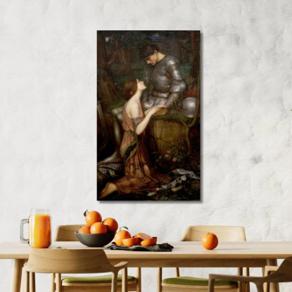 Lamia John William Waterhouse jww22 quadro stampato su tela