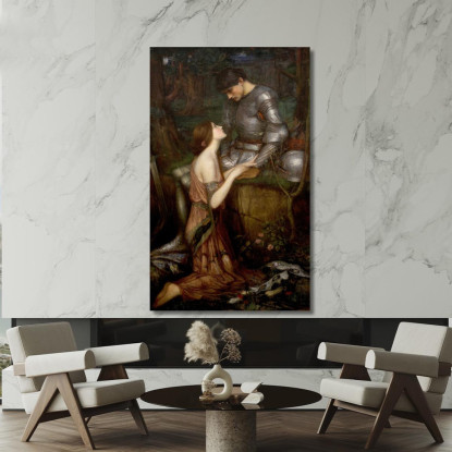 Lamia John William Waterhouse jww22 quadro stampato su tela