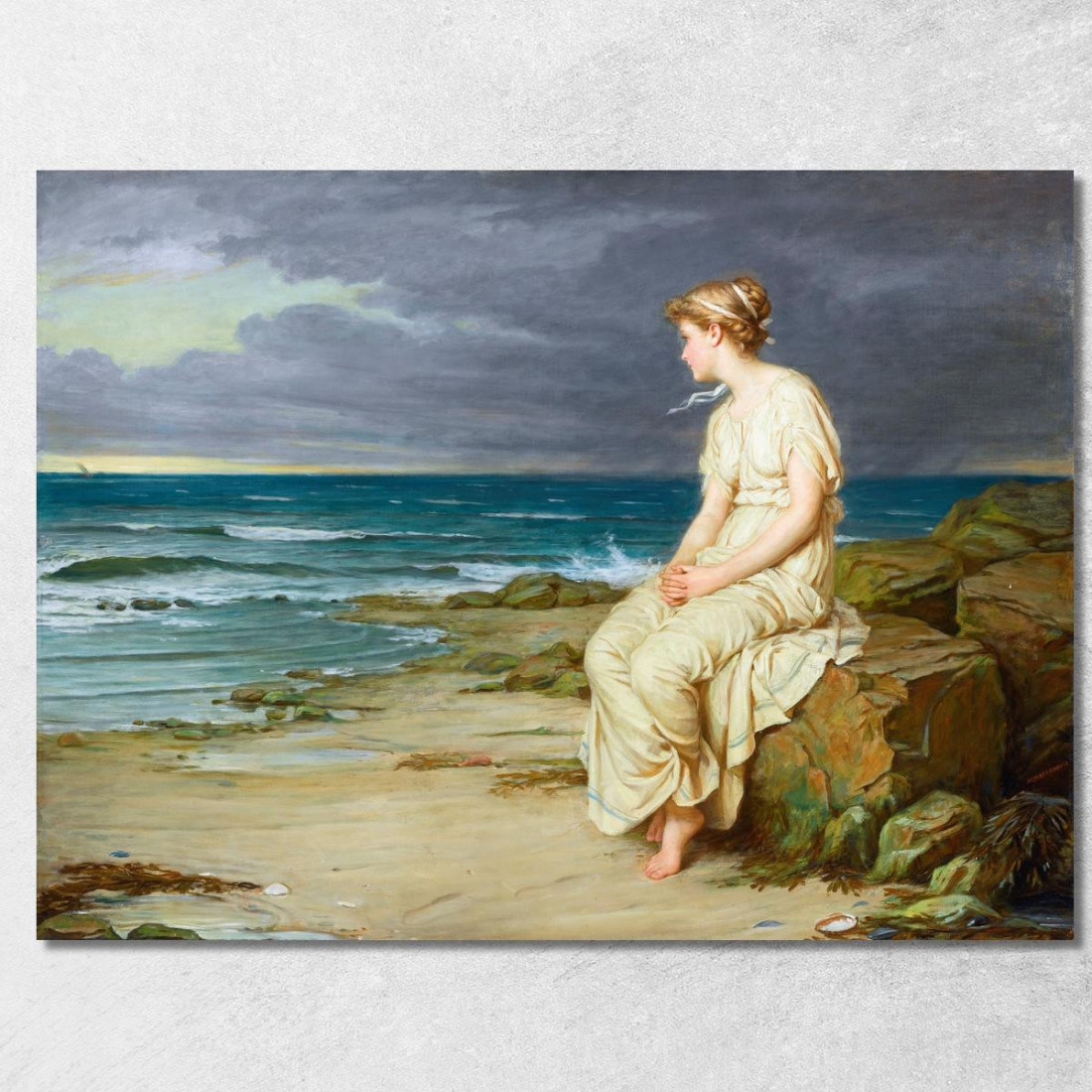 Miranda John William Waterhouse jww25 quadro stampato su tela