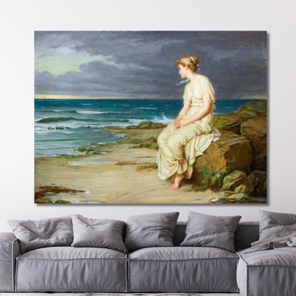 Miranda John William Waterhouse jww25 quadro stampato su tela
