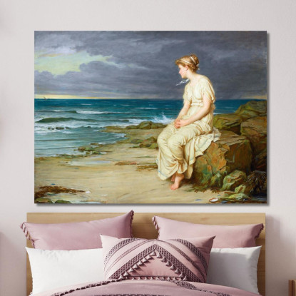 Miranda John William Waterhouse jww25 quadro stampato su tela