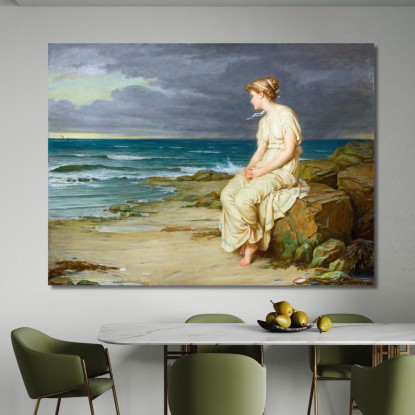 Miranda John William Waterhouse jww25 quadro stampato su tela