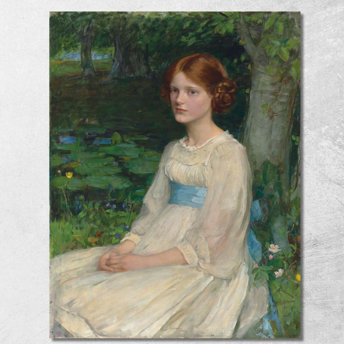 Signorina Betty Pollock John William Waterhouse jww26 quadro stampato su tela