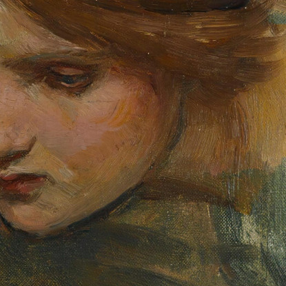 Studio Per La Testa Di Venere In 'Il Risveglio Di Adone' John William Waterhouse jww30 quadro stampato su tela