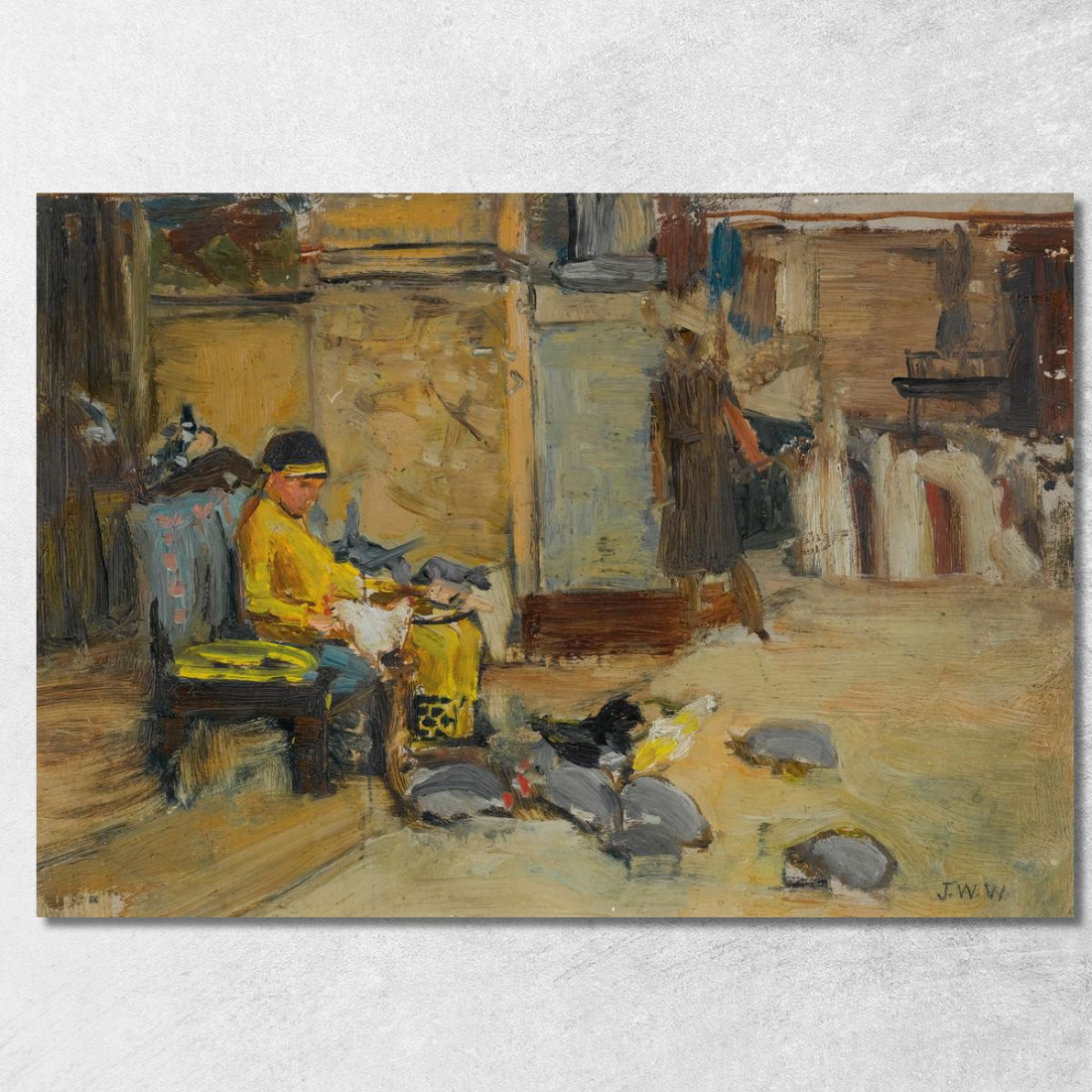 I Favoriti Dell'Imperatore Onorio John William Waterhouse jww33 quadro stampato su tela