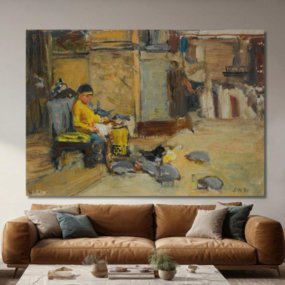 I Favoriti Dell'Imperatore Onorio John William Waterhouse jww33 quadro stampato su tela
