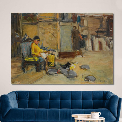 I Favoriti Dell'Imperatore Onorio John William Waterhouse jww33 quadro stampato su tela