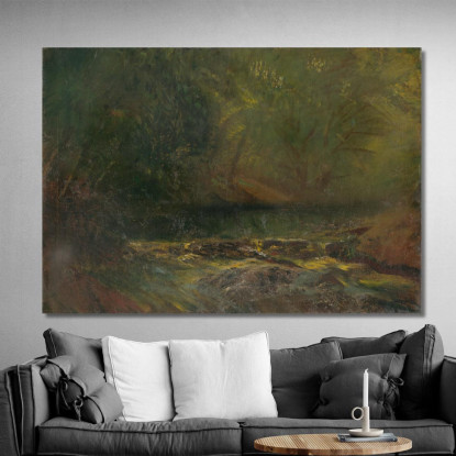 Interno Della Foresta Con Un Ruscello Ladislav Mednyánszky lmd23 quadro stampato su tela