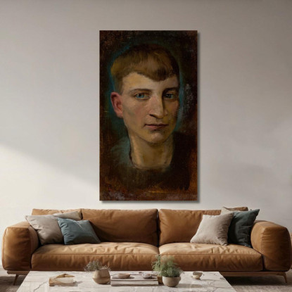 Testa Di Ragazzo Emaciato Ladislav Mednyánszky lmd29 quadro stampato su tela