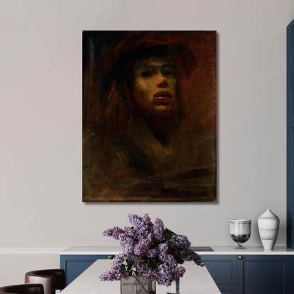 Sposo Dai Capelli Lunghi Ladislav Mednyánszky lmd41 quadro stampato su tela