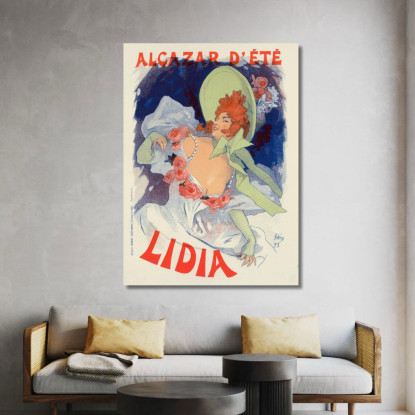 Lidia Jules Chéret jch69 quadro stampato su tela