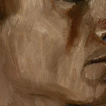 Uomo In Blu Che Fuma Ladislav Mednyánszky lmd42 quadro stampato su tela