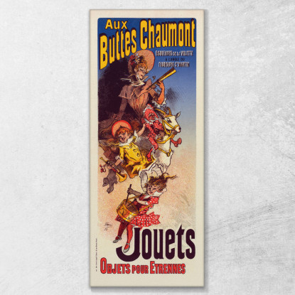 Negozio Buttes Chaumont Jules Chéret jch74 quadro stampato su tela