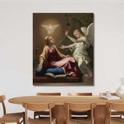 Annunciazione Nicolas Poussin nps4 quadro stampato su tela