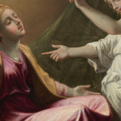 Annunciazione Nicolas Poussin nps4 quadro stampato su tela