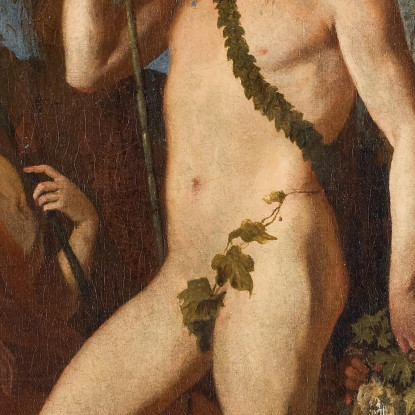 Bacco-Apollo Nicolas Poussin nps6 quadro stampato su tela