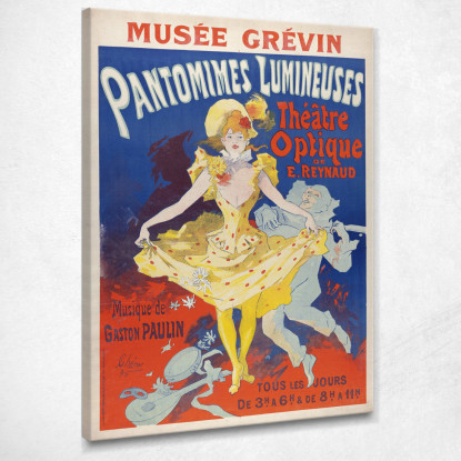 Pantomime Luminose Jules Chéret jch88 quadro stampato su tela