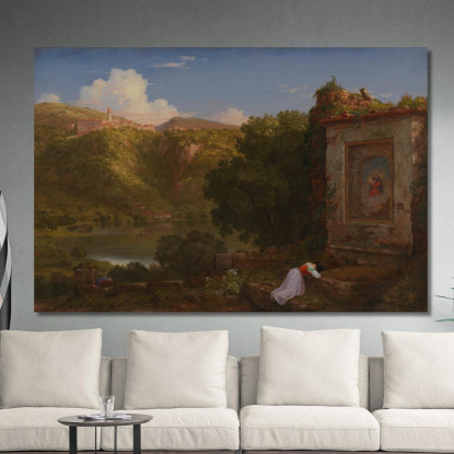 Il Penseroso Thomas Cole tcl15 quadro stampato su tela