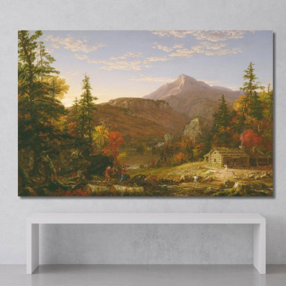 Il Ritorno Del Cacciatore Thomas Cole tcl38 quadro stampato su tela