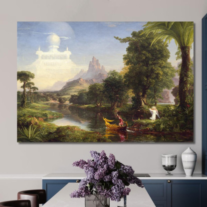 Il Viaggio Della Vita: Giovinezza Thomas Cole tcl51 quadro stampato su tela