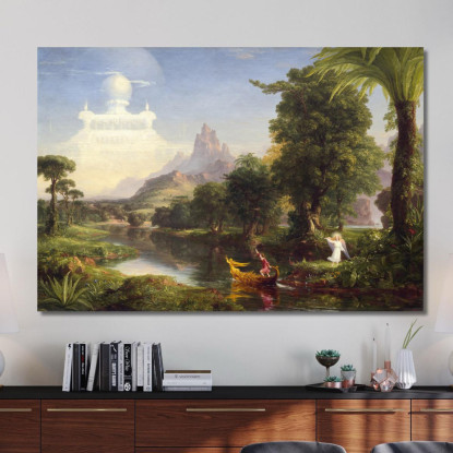 Il Viaggio Della Vita: Giovinezza Thomas Cole tcl51 quadro stampato su tela
