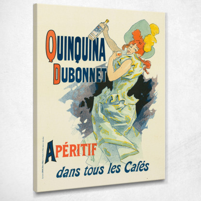 Quinquina Dubonnet Jules Chéret jch99 quadro stampato su tela