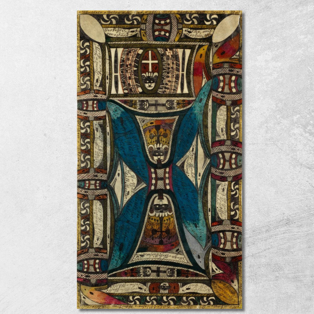 Il Bacher Del Centro Mostra La Pianta Delle Due Mezze Isole Città Giganti Della Cina: Zunga - Est E Zunga - Ovest Adolf Wölfli