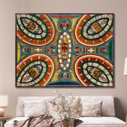 Sala Degli Anelli Di Skt. Adolf Adolf Wölfli awl33 quadro stampato su tela