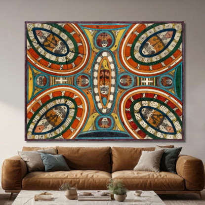 Sala Degli Anelli Di Skt. Adolf Adolf Wölfli awl33 quadro stampato su tela