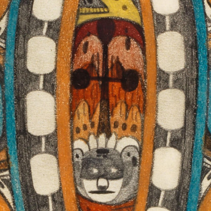 Sala Degli Anelli Di Skt. Adolf Adolf Wölfli awl33 quadro stampato su tela