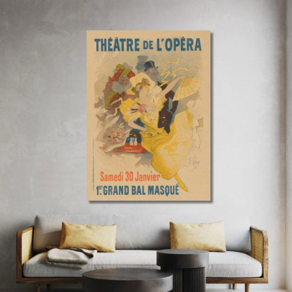 Theatre De L'Opera Jules Chéret jch109 quadro stampato su tela