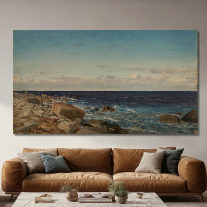 Brezza A Jæren Amaldus Nielsen ani24 quadro stampato su tela
