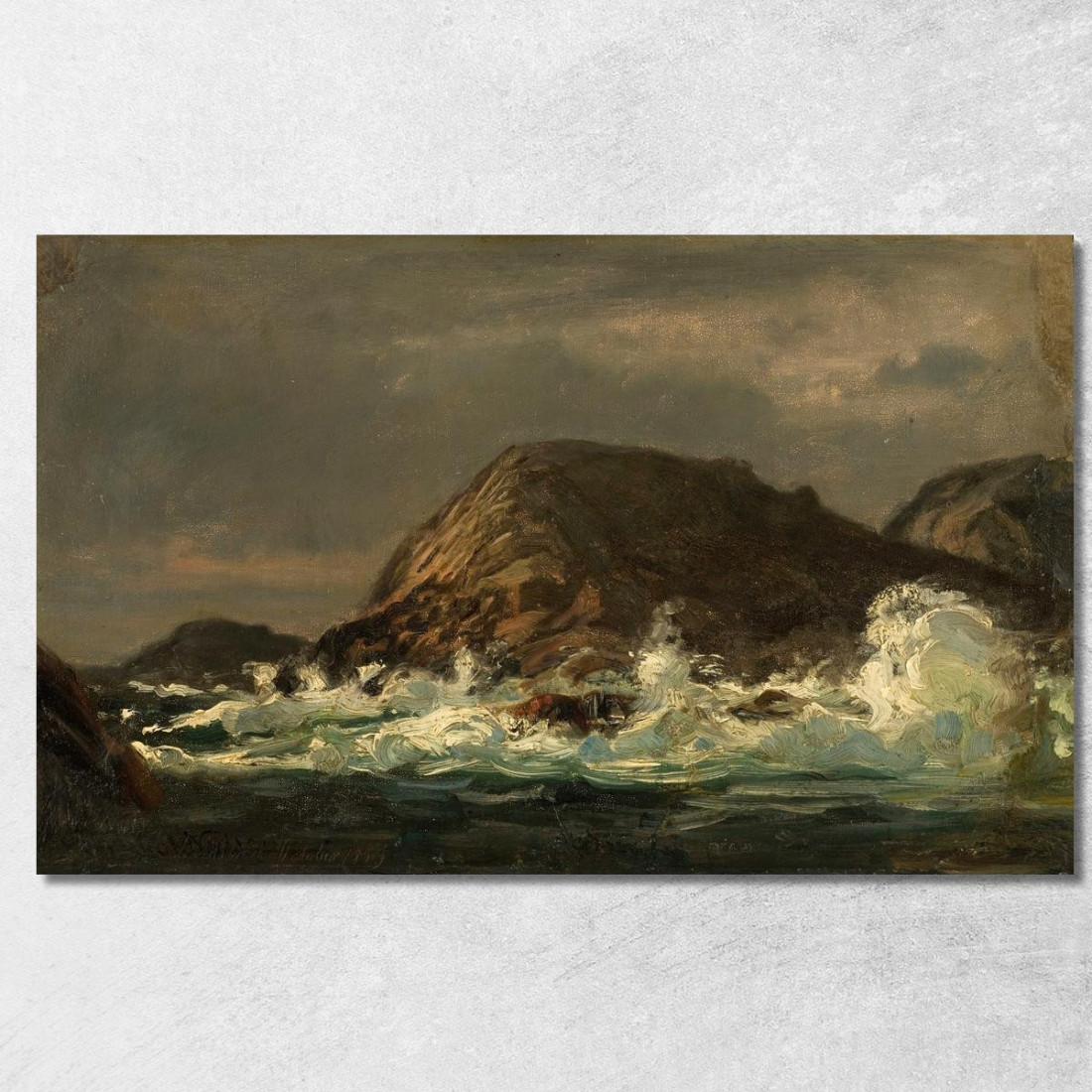 Dopo La Tempesta Spangereidleden Amaldus Nielsen ani33 quadro stampato su tela