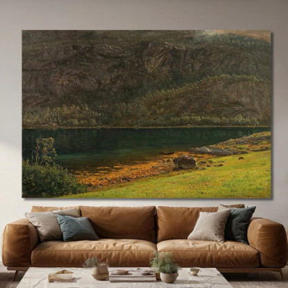 Parete Rocciosa A Teroen Amaldus Nielsen ani43 quadro stampato su tela